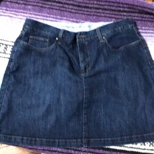 Fully lined Jean Skirt